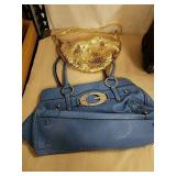 Guess purse and gold sequins purse
