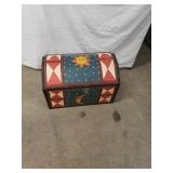 12x24 inch wooden trunk