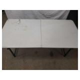 19x46 inch adjustable foldable table.