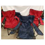 Group of folding chairs