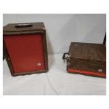 Newcomb portable record player with speakers