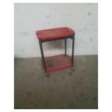 2 tray cart on wheels