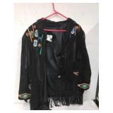 Lewis maegan collection leather jacket size large