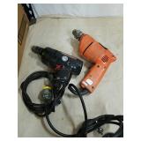 2 electric drills both work