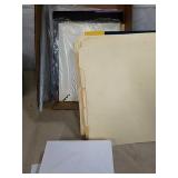 Group of envelopes, folders and various other