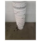 Seven buckets with seven lids