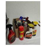 Group of car and household supplies