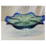 Decorative glass flower shaped pedestal dish 11 Decorative glass flower shaped pedestal dish 11