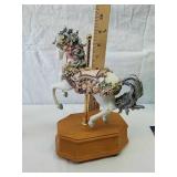 Westland carousel horse music box works Westland carousel horse music box works