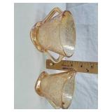Carnival Glass cream and sugar dishes Carnival Glass cream and sugar dishes