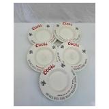 5 collectible Coors ceramic coasters 5 collectible Coors ceramic coasters