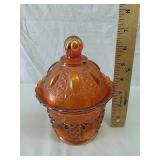 Carnival glass candy dish Carnival glass candy dish