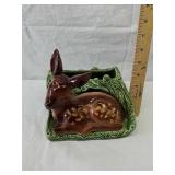Shawnee USA gear design ceramic planter Shawnee USA gear design ceramic planter