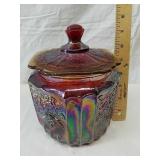 Carnival Glass cookie jar/canister Carnival Glass cookie jar/canister