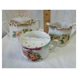 Bavarian three set porcelain cream sugar and tea Bavarian three set porcelain cream sugar and tea