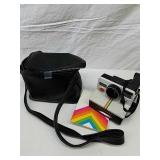 Vintage Polaroid Land Camera with camera bag Vintage Polaroid Land Camera with camera bag