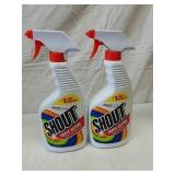 Two bottles of shout triple-action stain remover Two bottles of shout triple-action stain remover
