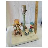 Vintage Electric Wood Lamp Vintage Electric Wood Lamp