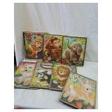 Set of seven Nursery animal framed artwork K chin Set of seven Nursery animal framed artwork K chin