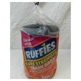 New ruffies 30-gallon trash bags 140 bags New ruffies 30-gallon trash bags 140 bags