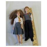 Hermione Granger and Ron Weasley dolls Hermione Granger and Ron Weasley dolls