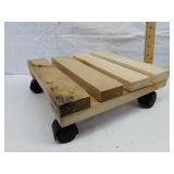 Wood plant caddy Wood plant caddy