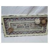 Decorative framed sign 23.5 x 11.5 Decorative framed sign 23.5 x 11.5
