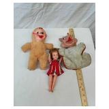 Vintage doll and stuffed toys Vintage doll and stuffed toys