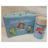 Vintage liddle kiddles thermos vinyl lunch box Vintage liddle kiddles thermos vinyl lunch box