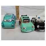 Two collectible Chevron cars and Disney Cars 2 Two collectible Chevron cars and Disney Cars 2