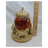 Carousel Waltz snow globe music box works Carousel Waltz snow globe music box works