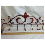 Metal 7 hook wall mount rack Metal 7 hook wall mount rack