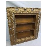 Wooden knick-knack wall shelf piece 15.5 x 17.5 Wooden knick-knack wall shelf piece 15.5 x 17.5