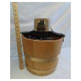Vintage Sterling ice cream freezer with wood Vintage Sterling ice cream freezer with wood