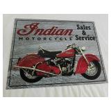 Indian motorcycle metal sign 16 x 12.5 Indian motorcycle metal sign 16 x 12.5