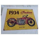 Indian motorcycle metal sign 16 x 12.5 Indian motorcycle metal sign 16 x 12.5