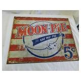 Moon pie metal sign 16 x 12.5 Moon pie metal sign 16 x 12.5