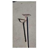 Garden rake with smoother Garden rake with smoother