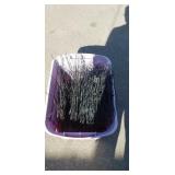 Tote full of garden fencing Tote full of garden fencing