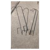 Five shepherd hooks 4' Five shepherd hooks 4'