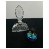 Vintage 1973 Avon Crystal Lake perfume bottle and