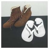Size 11 Avia slip-ons and size 11m boots like new