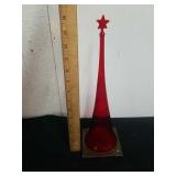 Painted glass Christmas tree