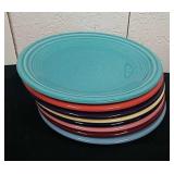 8 Fiestaware salad plates