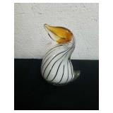 Unique hand blown art glass toucan 5 in