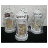 Four new plastic battery operated 8.5 in hanging
