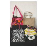Miscellaneous tote bags one is a computer bag