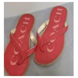 Pair of size 7-m coach sandals Pair of size 7-m coach sandals