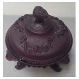 7 inch tall purple glass candy dish 7 inch tall purple glass candy dish