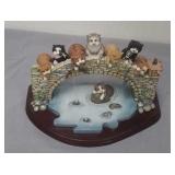 6 inch tall cat collectable statue, comic and 6 inch tall cat collectable statue, comic and
